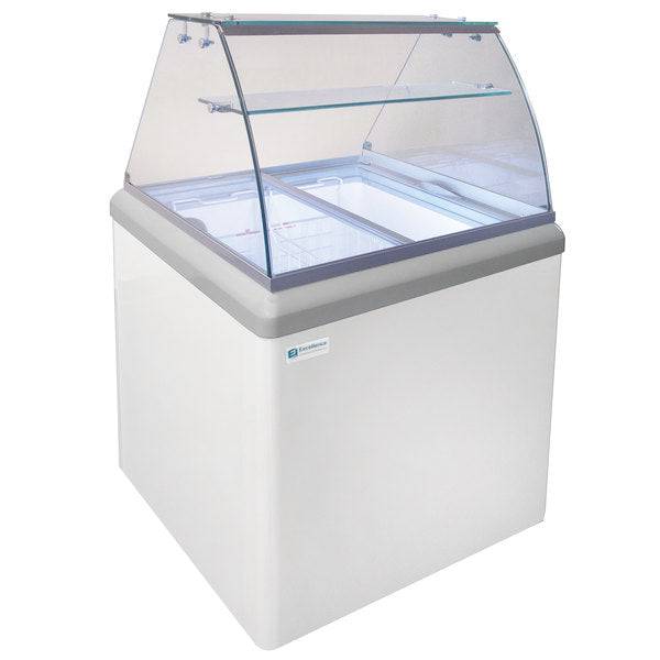 Excellence Industries HBD-4HC 28 12 Ice Cream Dipping Cabinet with LED, 6.4 Cu Ft.
