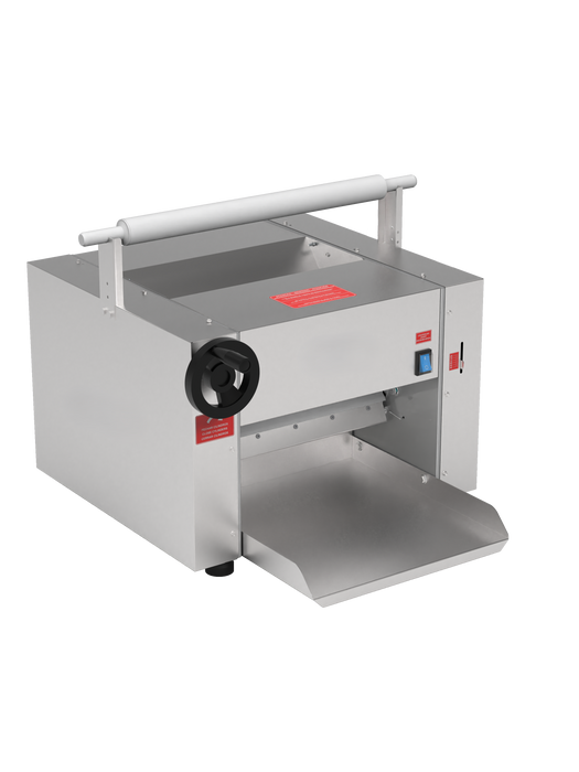 AMPTO CLM-390 Dough Roller & Sheeter table top. 16'' roll width. 16 lbs dough capacity.