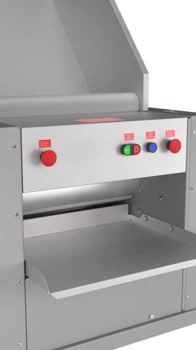 AMPTO CSC-510 Dough Breaker /  Sheeter 33 lbs capacity. Floor model. 2 Motors, 1 per roll. 20'' roll width. 1.5 HP each motor.