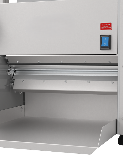 AMPTO CLM-390 Dough Roller & Sheeter table top. 16'' roll width. 16 lbs dough capacity.
