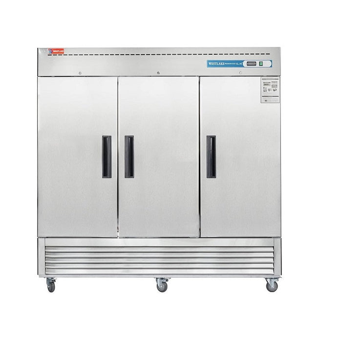 WESTLAKE Commercial Refrigerator 82" 3-Door 72 Cu.ft Stainless Steel | WKR-82B