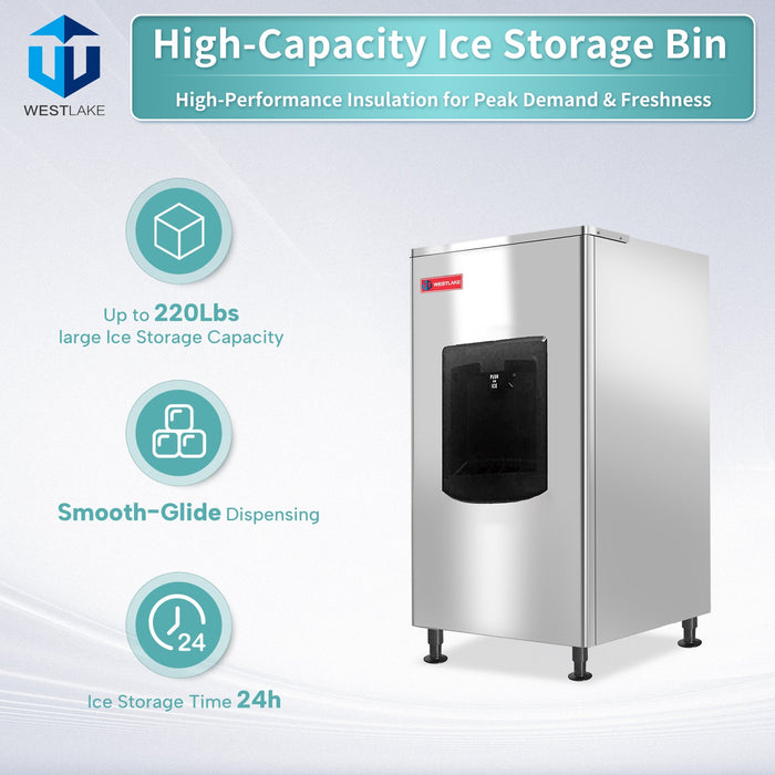 WESTLAKE Commercial Touchless Ice Dispenser 220 lb | HD-220B