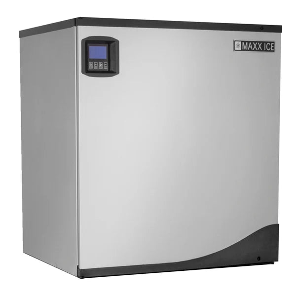 Máquina de hielo modular de la serie inteligente Maxx Ice MIM1000NH-B470N, 30" de ancho, 1000 lb, cubos de medio cubo, en acero inoxidable