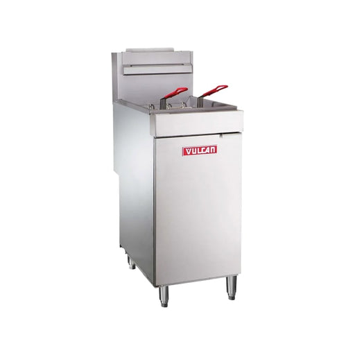 Vulcan LG300 Natural Gas Floor Fryer - 40 lb Capacity Commercial Deep Fryer - Top Restaurant Supplies -  - Vulcan