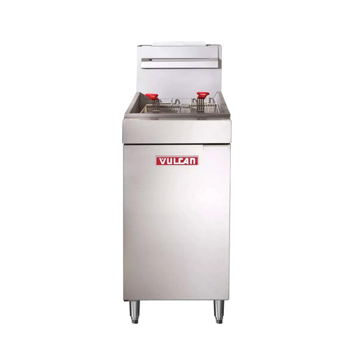 Vulcan LG300 Natural Gas Floor Fryer - 40 lb Capacity Commercial Deep Fryer - Top Restaurant Supplies -  - Vulcan
