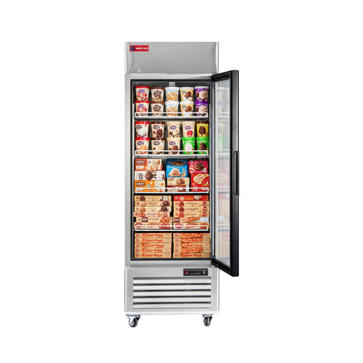 WESTLAKE Commercial Freezer Merchandiser 27" 1-Glass Door 23 Cu.ft Stainless Steel | WK-23FG - Top Restaurant Supplies - Commercial Glass Door Freezer - Westlake Kitchen