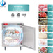 Commercial Undercounter Freezer, WESTLAKE 28" Single Door Stainless Steel Lowboy Cooler Worktop Freezer 6.3 Cu.ft