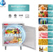 Commercial Undercounter Refrigerator, WESTLAKE 28" Single Door Stainless Steel Lowboy Cooler Worktop Fridge 6.3 Cu.ft