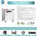 Commercial Undercounter Refrigerator, WESTLAKE 28" Single Door Stainless Steel Lowboy Cooler Worktop Fridge 6.3 Cu.ft