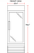 Coldline G15-W 26" Single Glass Swing Door Merchandiser Refrigerator, Black - Top Restaurant Supplies