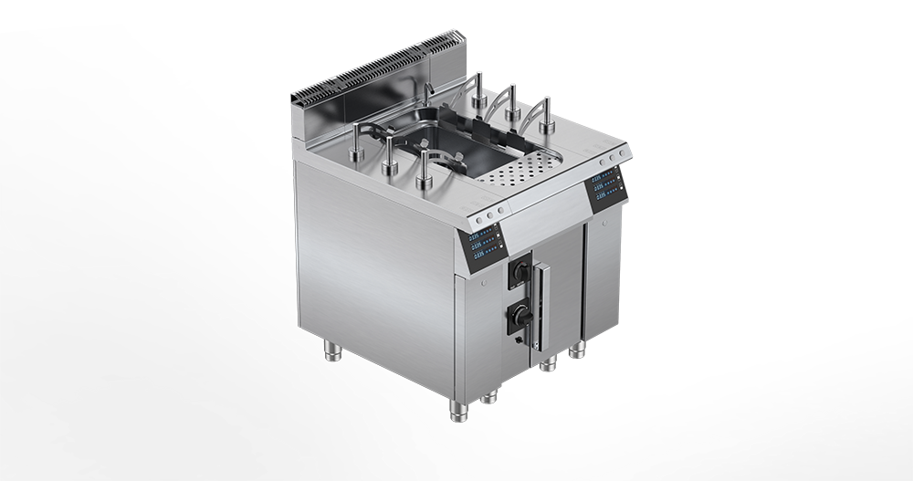 AMPTO 90CPG90 PLUS- Pasta cooker Gas, 2 Tank, dual burner