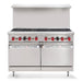 American Range AR-24G-4B 48" 4 Burner Gas Range w/ Griddle & (2) Space Saver Ovens, Natural Gas-Top Restaurant Supplies
