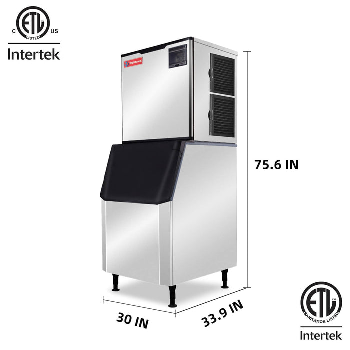 WESTLAKE Commercial Ice Maker Machine 1000 lb/Day with 440 lb Bin | SK-1029