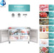 Commercial Undercounter Freezer, WESTLAKE 48" Double Door Stainless Steel Lowboy Worktop Freezer 12 Cu.ft