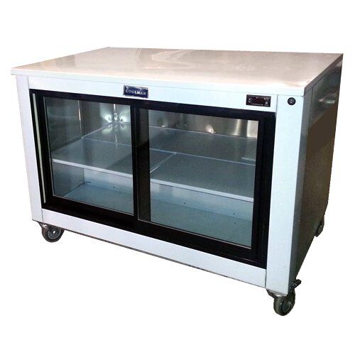 Cooltech CTR-48GLB 2 Sliding Glass Doors Back Bar Display Cooler 48” - Top Restaurant Supplies - Back Bar Display - Cooltech