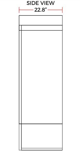 Coldline G15-W 26" Single Glass Swing Door Merchandiser Refrigerator, Black - Top Restaurant Supplies