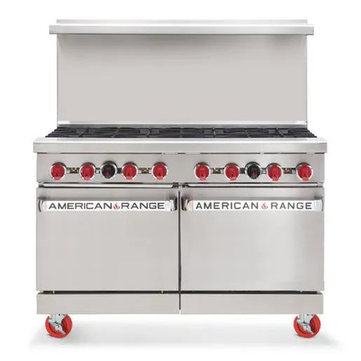 American Range AR-36G-2B-CL-SBR 48" LP Gas 2 Burner 36" Griddle Range with Convection Oven and Storage Base, 151,000 BTU