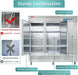 Westlake Commercial Reach in Freezer, 3 door 72 Cu.ft Stainless Steel Commercial Upright Freezer 81.5x30.7x81.9 inch - toprestaurantsupplies.com