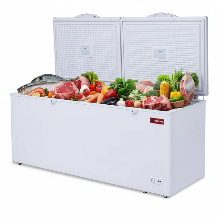 WESTLAKE WK-BD700 Commercial Chest Freezer 24 Cu.Ft, ETL Listed, Convertible Thermostat,  Removable Basket