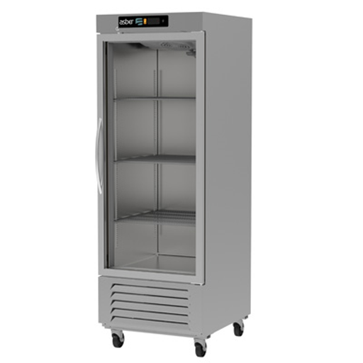 Asber ARR-23-1G-H One Glass Door Reach-in Refrigerator - 23 Cu. Ft. Capacity - Top Restaurant Supplies