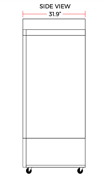 Coldline G53-W 53" Double Glass Swing Door Merchandising Refrigerator, Black - Top Restaurant Supplies