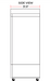 Coldline G53-W 53" Double Glass Swing Door Merchandising Refrigerator, Black - Top Restaurant Supplies