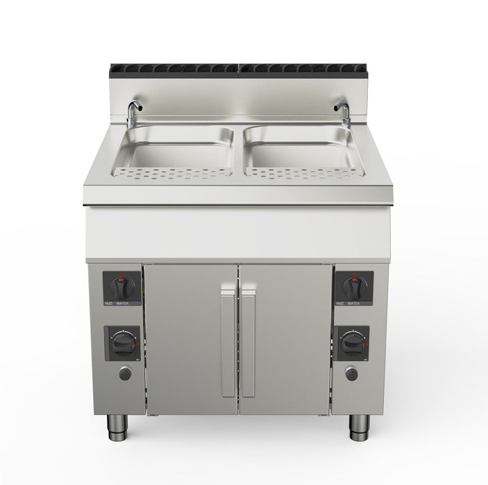AMPTO 90CPG90 PLUS- Pasta cooker Gas, 2 Tank, dual burner