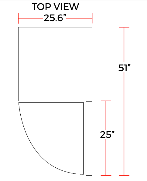 Coldline G15-W 26" Single Glass Swing Door Merchandiser Refrigerator, Black - Top Restaurant Supplies