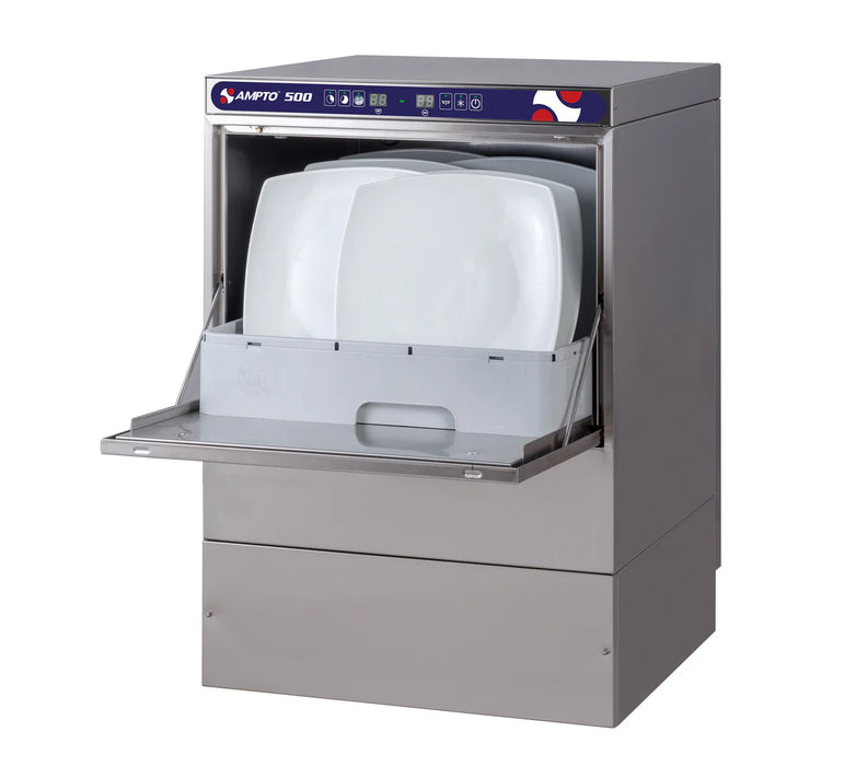 Ampto 500 - Undercounter Dishwasher, Door Type, Front Loading,  23-5/8"W, (20/30 Or 60) Racks/hour Capacity, High Temp - Top Restaurant Supplies - Dishwasher - Ampto