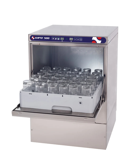 Ampto 500 - Undercounter Dishwasher, Door Type, Front Loading,  23-5/8"W, (20/30 Or 60) Racks/hour Capacity, High Temp - Top Restaurant Supplies - Dishwasher - Ampto