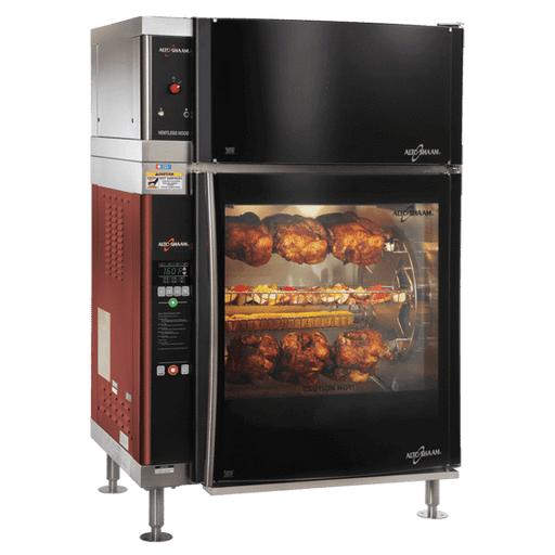 AR-7EVH Ventless Hood Electric Rotisserie Cooking Chicken