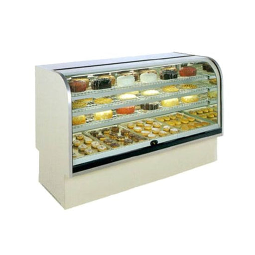 Marc Refrigeration BCD-48 48" Non-Refrigerated Bakery Case, Curved Glass - Top Restaurant Supplies