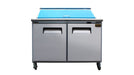 Cooltech CTR-48BMB Refrigerated 2-Door Sandwich Prep Table 48” - Top Restaurant Supplies - Sandwich Prep Table - Cooltech