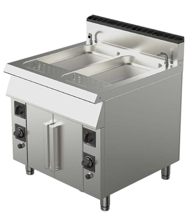 AMPTO 90CPG90 PLUS- Pasta cooker Gas, 2 Tank, dual burner