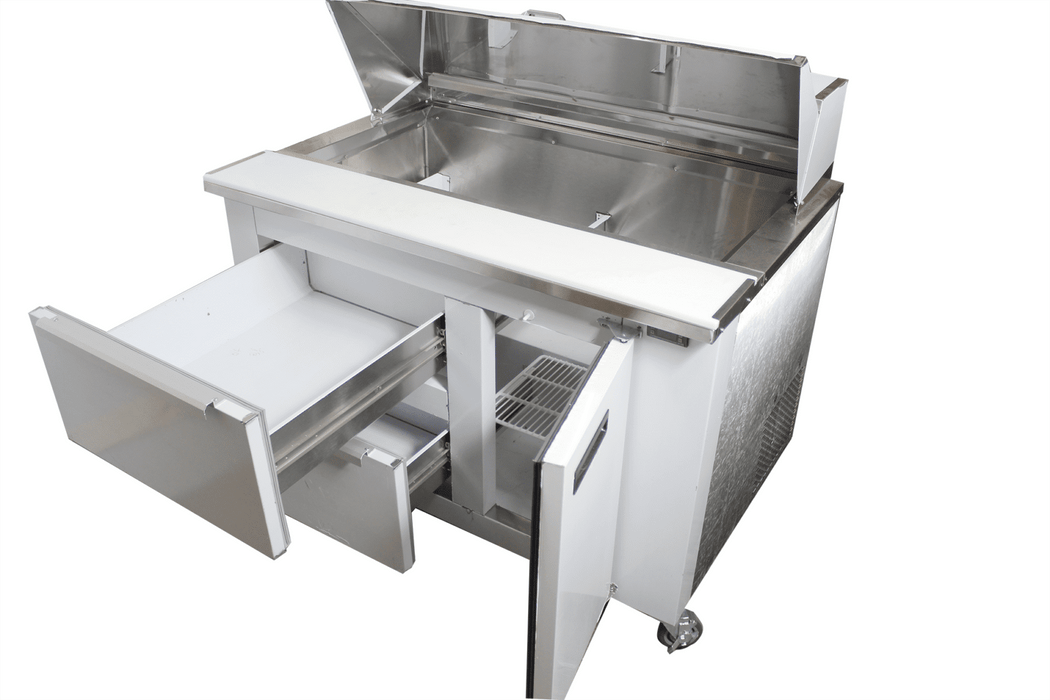 Cooltech CUST-48BMBD Custom 48” Sandwich Prep Table With Two Drawers - Top Restaurant Supplies - Sandwich Prep Table - Cooltech