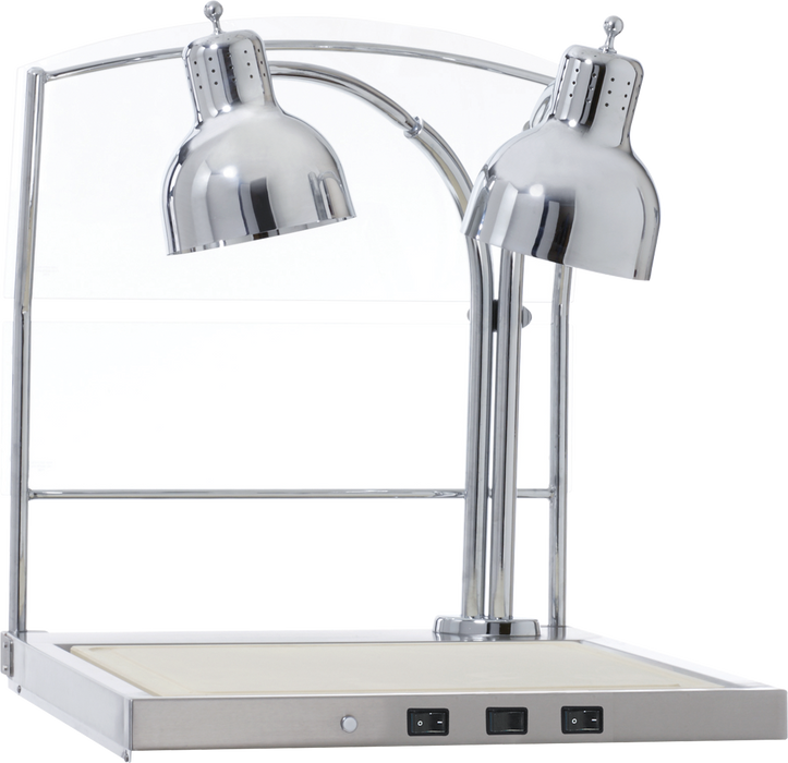 CS-200 Double Lamp Hot Carving Station with Breath Guard