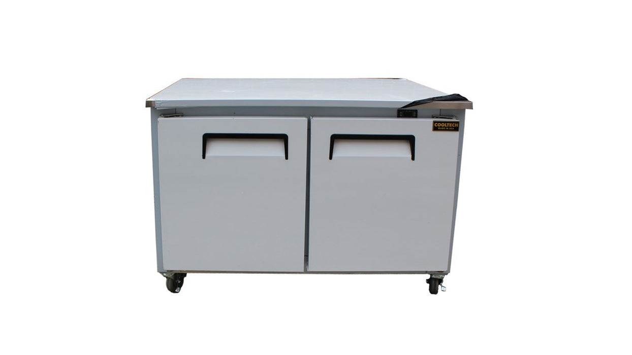 Cooltech CTR-60LBB 2-Door Low Boy Worktop Refrigerator 60” - Top Restaurant Supplies - Worktop Refrigerator - Cooltech