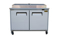 Cooltech CTR-48PTB 2 Door Refrigerated Pizza Prep Table 48” - Top Restaurant Supplies - Refrigerated Pizza Prep Table 48” - Cooltech