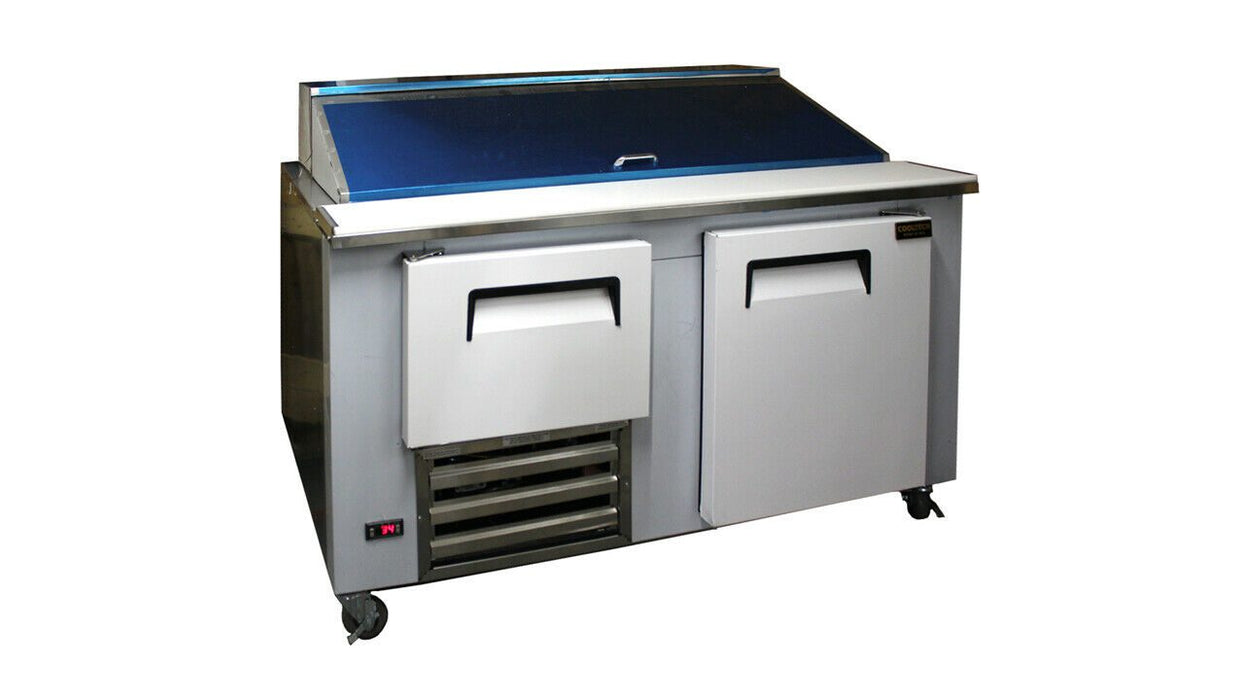 Cooltech CTR-60BM 1-1/2 Door Refrigerated Sandwich Prep Table 60” - Top Restaurant Supplies - Sandwich Prep Table - Cooltech