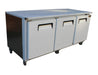 Cooltech CTR-84LBB 3-Door Low Boy Worktop Refrigerator 84” - Top Restaurant Supplies - Worktop Refrigerator - Cooltech