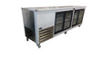 Cooltech CTR-96GL 4 Sliding Glass Doors Back Bar Display Cooler 96″ - Top Restaurant Supplies - Back Bar Display Cooler 96″ - Cooltech