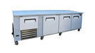 Cooltech CTR-96LB 3-1/2 Door Low Boy Worktop Refrigerator 96” - Top Restaurant Supplies - Worktop Refrigerator - Cooltech