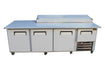 Cooltech CUST-96LPT Custom 96” Pizza Prep Table and Worktop Combo - Top Restaurant Supplies - Pizza Prep Table - Cooltech