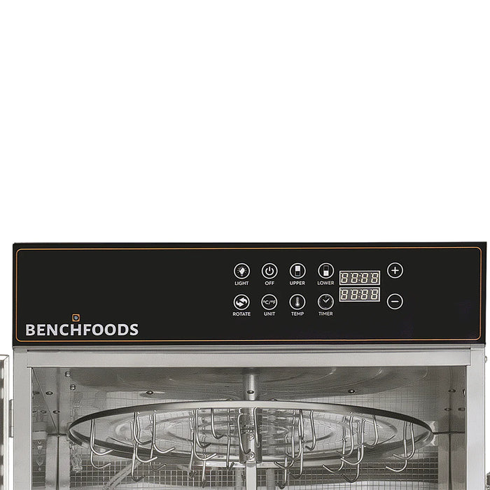 BenchFoods 116RCUD - Vertical Rotisserie & Biltong Maker - 2 Zone / 116 Hook - Top Restaurant Supplies