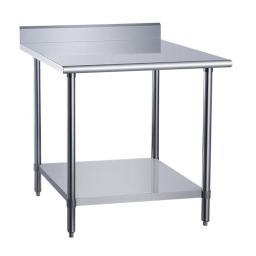 DCSTW-3036B Stainless Steel Work Table with Backsplash - 36 in. Wide
