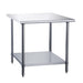 DCSTW-3036 Stainless Steel Work Table - 36 in. Wide
