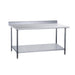 DCSTW-3060B Stainless Steel Work Table with Backsplash - 60 in. Wide