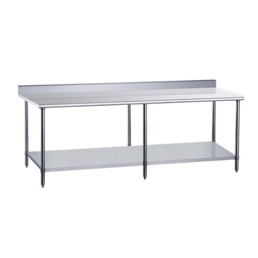 DCSTW-3072B Stainless Steel Work Table with Backsplash - 72 in. Wide