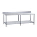 DCSTW-3072B Stainless Steel Work Table with Backsplash - 72 in. Wide