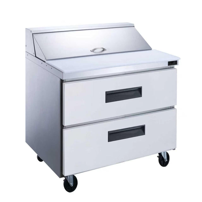 DUKERS 2-Drawer Megatop Commercial Food Prep Table Refrigerator | DSP36-15M-D2 - Call for pricing